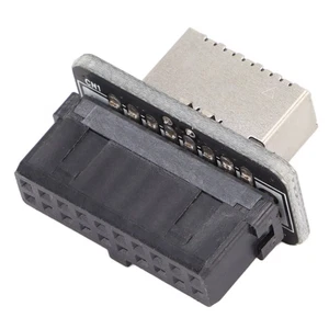 USB Adapter 19P/20P To TypeE TypeC Interface Stable Signal Strong Anti Inter NEW - Afbeelding 1 van 12