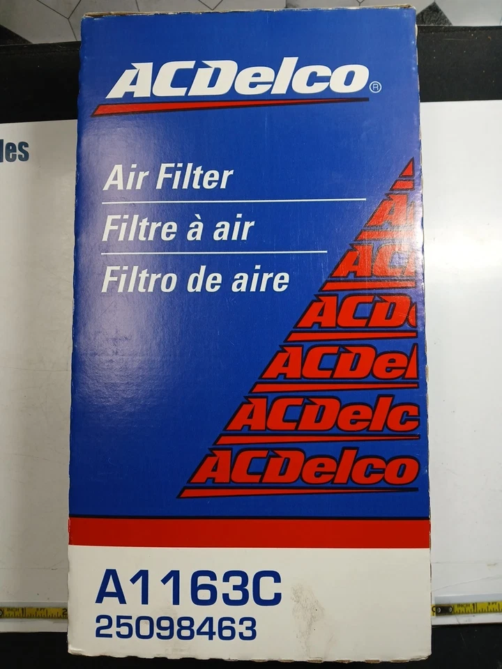 Filtro de aire original AC Delco GM A1163C 25098463 Foto 1 de 4