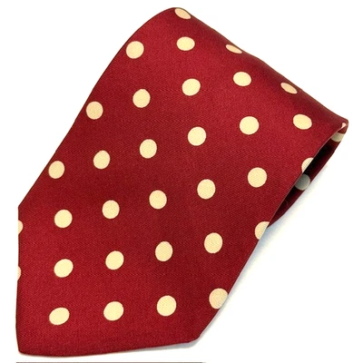 Corbata Givenchy Monsieur Vintage Lunares Rojos Clásica Elegante Elegancia Dapper Foto 1 de 4