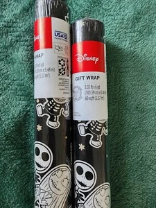 Disney Nightmare Before Christmas Wrapping Paper 100 Sq Ft - Picture 1 of 2