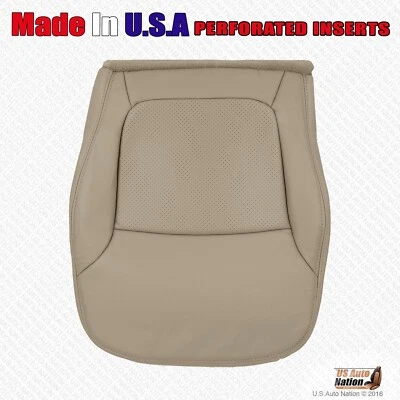Cubierta de asiento de cuero perforado inferior del conductor bronceado para Acura TL Type S 2002 2003 Foto 1 de 4