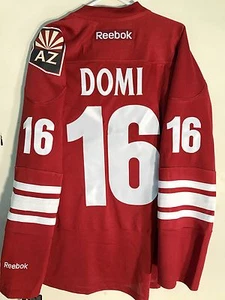 Maglietta Reebok Premier NHL Arizona Coyotes Max Domi Borgogna taglia S - Foto 1 di 1