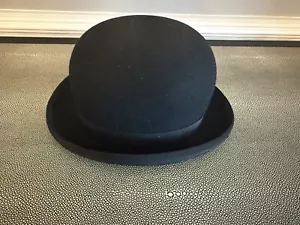 Antiker Lock & Co. London Herren Hartschalen Bowler Hut Wollfilz - Bild 1 von 9