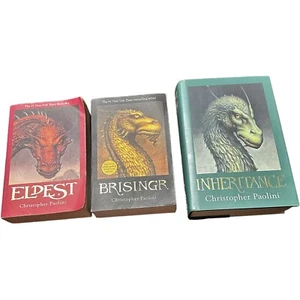 3 Christopher Paolini Books - Inheritance Hardcover, Brisngr & Eldest Paperbacks - Picture 1 of 11