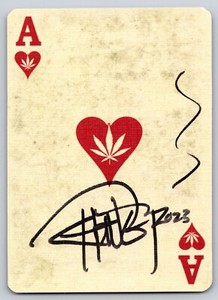 Tommy Chong Authentic Signed Autographed Trailer Park Boys 'Ace' Playing Card