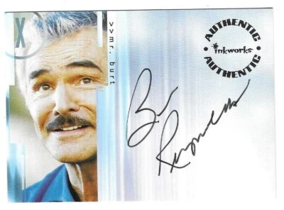 BURT REYNOLDS 2003 INKWORKS CERTIFIED AUTOGRAPH CARD X-Files TV Movie - Mr. Burt - Image 1 of 2