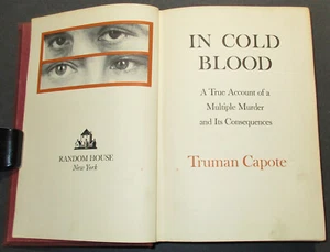 IN COLD BLOOD 1965 First Printing Truman Capote Hard Cover Book Club Edition B1 - Picture 1 of 11