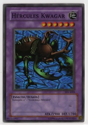 Yugioh SPANISH Kwagar Hercules TP1-003 S003 Super Rare Moderate Play - Image 1 of 2