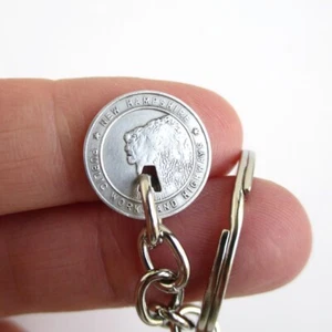 NEW HAMPSHIRE Transit Token Key chain Repurposed Vintage NH Man in the Mountain - Bild 1 von 4