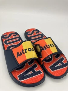 Foco Houston Astros Gel Cushioned Slide Sandals Mens Size XL 13-14 MLB NWT - Picture 1 of 11