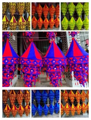 20 Pcs of Hanging Lamps Handmade Collapsible Lamps Lights Home Lantern Gifts - Image 1 of 4