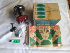 Penn Jigmaster 500 S Original Box 1976 Red Original Clamp   Instruction Manual - Picture 1 of 9