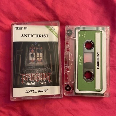 ANTICHRIST Sinful Birth Cassette Ltd only 200 Thrash Metal Hellhammer Slayer '17 - Image 1 of 4