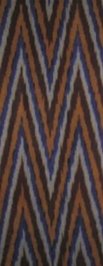 11 Yard HAND MADE UZBEK Natural 100% COTTON IKAT FABRIC # 8967 - Picture 1 of 4
