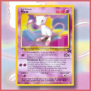 Pokemon TCG: MEW #8 2000 WotC Pokémon League Black Star Promo - Picture 1 of 2