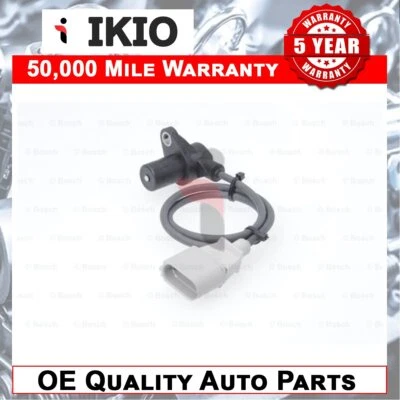 Fits Audi A4 A8 A6 Allroad 3.7 4.2 5.2 Crankshaft Sensor Ikio 077905381F 318349 - Image 1 of 4