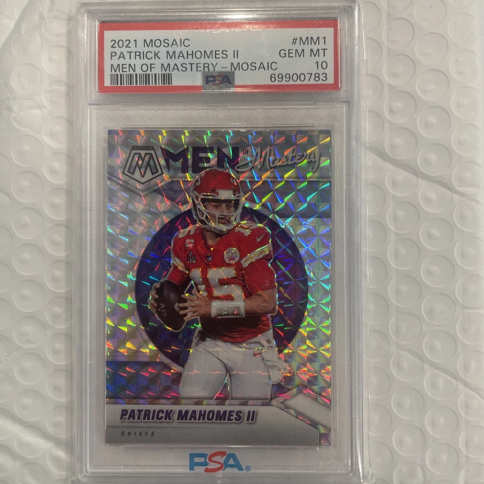 Mahomes psa 10 Men Of Mastery  mosaic Patrick Mahomes - Image 1 of 2