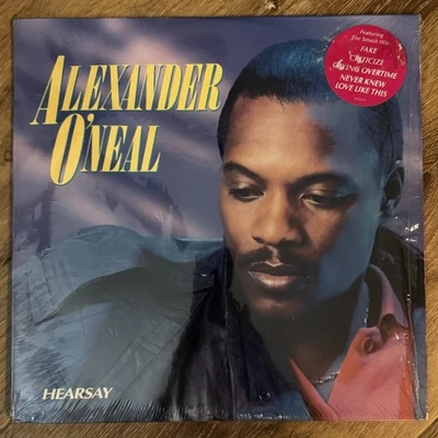 Alexander O’Neal Hearsay Vinyl In Shrink With Hype Sticker - Image 1 of 4
