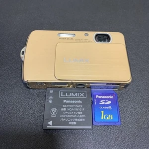 Panasonic DMC FP7 Camera Gold Tested Working with Battery and SD Card - Picture 1 of 12