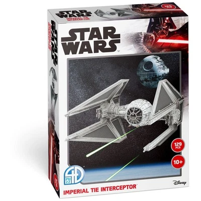 Kit Modelo Papel 3D Star Wars Imperial TIE Interceptor 4D | 129 piezas Foto 1 de 4