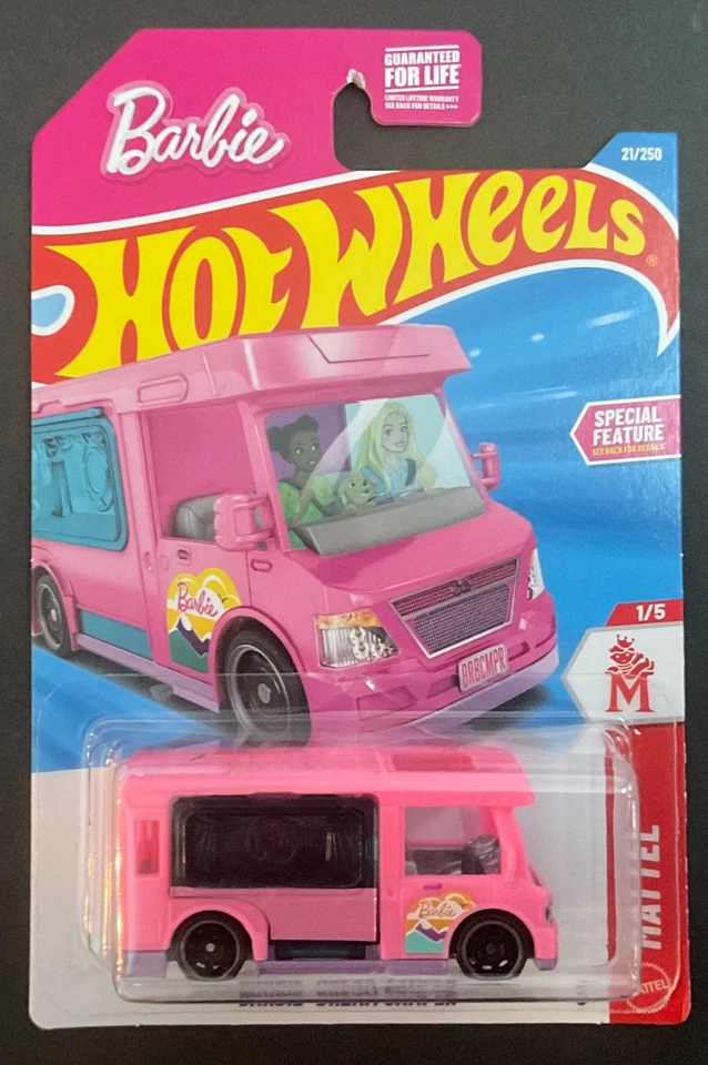 Hot Wheels BARBIE DREAM CAMPER, Pink, **. DAMAGED **,  ** BOX SHIPPING ** - Image 1 of 4