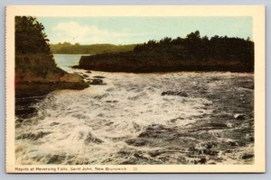 Postal de colección Rapids at Reversing Falls Saint John New Brunswick PECO - Imagen 1 de 2