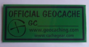 4 x GPS Geocaching Small geocache stickers. - Picture 1 of 1