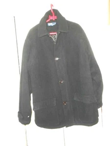 POLO BY RALPH LAUREN--BLACK LONG JACKET---LARGE - Picture 1 of 1