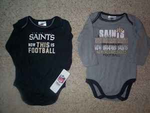 (2024-2025) New Orleans Saints INFANT BABY NEWBORN Jersey Shirt 3-6M 3-6 Months - Picture 1 of 2