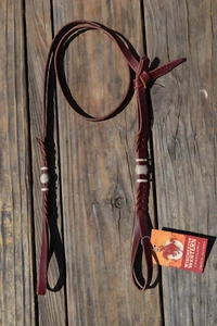 José Ortiz 1/2" Latigo Bosal Colgador Nariz Colgador Cuero Crudo Natural - Autoatado - Imagen 1 de 2