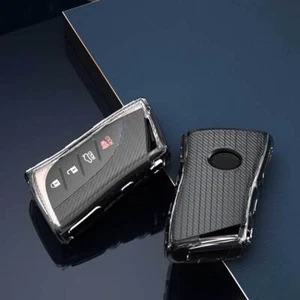 Funda protectora de poliuretano termoplástico con patrón de fibra de carbono para Lexus LX IS llave inteligente remota 3 4 botones - Imagen 1 de 17