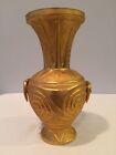 Vintage Gold Wash Metal Urn Vase By Agora G. Stadiou Street Made In Greece Mint!