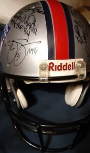 Marcus Allen Signed NFL Logo Riddell Full Sized Helmet With 19 Signatures PSA/DN