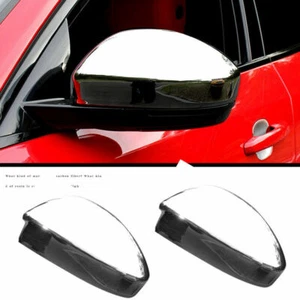 2X For Jaguar E-PACE 2018-2020 2021 Chrome Side Door Rearview Mirror Cover Trim - Picture 1 of 4