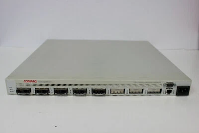 COMPAQ 194701-001 STORAGEWORKS FIBRE CHANNEL ARBITRATED LOOP SWITCH 176249-001 - Image 1 of 4