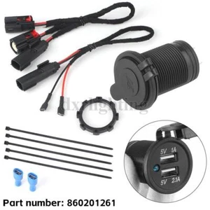 860201261 USB Plug Power Outlet Kit Dual Ports Fit For Ski-Doo REV Gen4 Vehicle - Picture 1 of 7