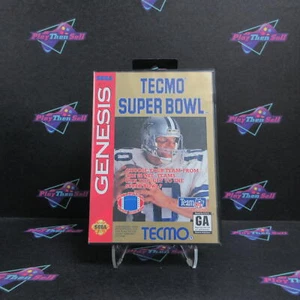 Tecmo Super Bowl Sega Genesis Boxed AD/DD/NM - (See Pics) - Picture 1 of 8