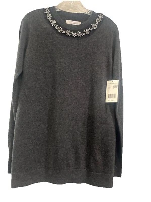 Suéter de cachemir Robert Rodriguez con detalles de estrás talla XS venta al por menor $425 Foto 1 de 4