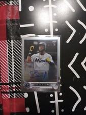 2022 Topps Chrome Bryan de la Cruz Auto #RA-BD Marlins RC