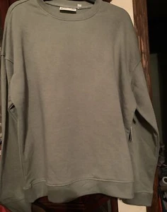No Boundaries NEU Herren L (42-44) Sweatshirt mit Rundhalsausschnitt Salbeigrün Neu mit Etikett 071 - Bild 1 von 6