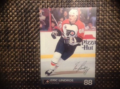 1992-93 Eric Lindros Postcard Philadelphia Flyers JC Penny  & Lee Delaware - Image 1 of 2