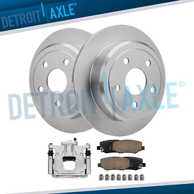 Rear Disc Rotors Brake Pads Left Brake Caliper for 2007-2018 Jeep Wrangler JK - Image 1 of 4