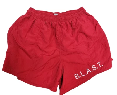 Shorts de natação Dolfin masculino vermelho malha sólida forrado cordão tamanho pequeno novo com etiquetas - Imagem 1 de 2