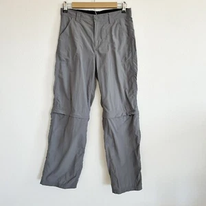 North Face Pants Youth Boys L Gray Convertible Nylon Outdoor Hiking - Picture 1 of 9