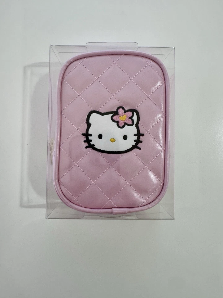 Hello Kitty Limited Quilted Small Pouch Pink Korea Limited - Image 1 of 4