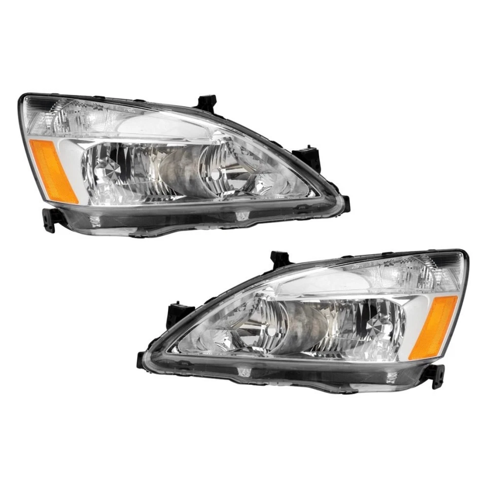 For Honda Accord 03-07 Dorman Driver & Passenger Side Replacement Headlight Set Foto 1 de 1