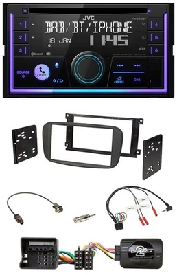 JVC Lenkrad USB 2DIN DAB Bluetooth CD Autoradio für Ford Galaxy Focus C-Max ab 0 - Bild 1 von 4
