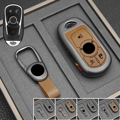 Zinc Alloy Leather Car Key Case Cover For Buick Encore Enclave Envision LaCrosse - Image 1 of 4