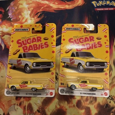 Ford Ranchero 2025 Matchbox Candy Series Mix 2 3/6 Sugar Babies '61 amarillo 2X Foto 1 de 4