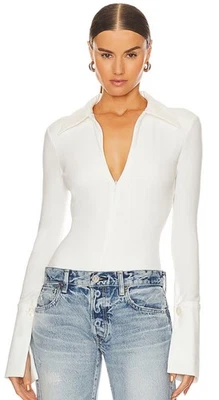 The Line By K Kili Bodysuit in White size Medium $149 Revolve - Image 1 of 4